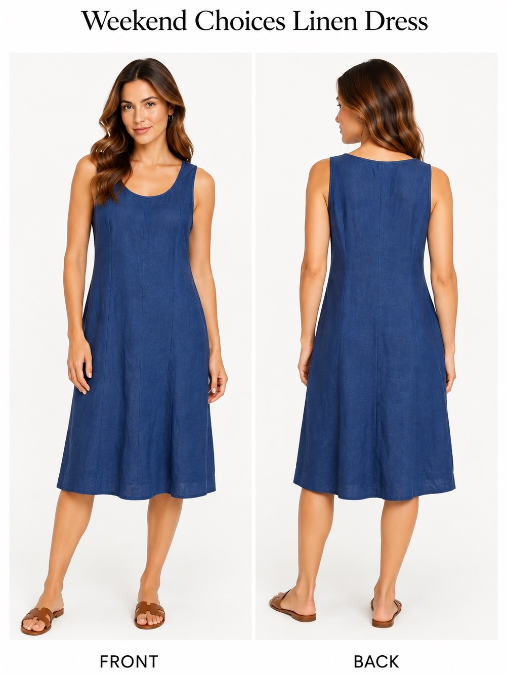 Weekend Choices Linen Dress - Picture 2 of 10